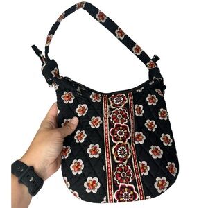 Y2K Vera Bradley Pirouette Print Small Olivia Shoulder Bag Retired Red Black